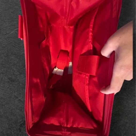 BEIS Red Mini Weekender Bag - Picture 4 of 5